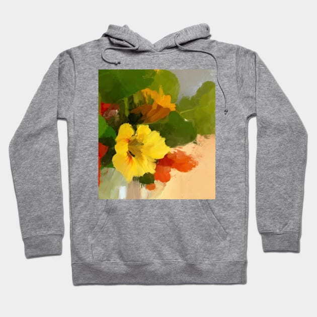 Nasturtium Hoodie by Flowers and Stuff